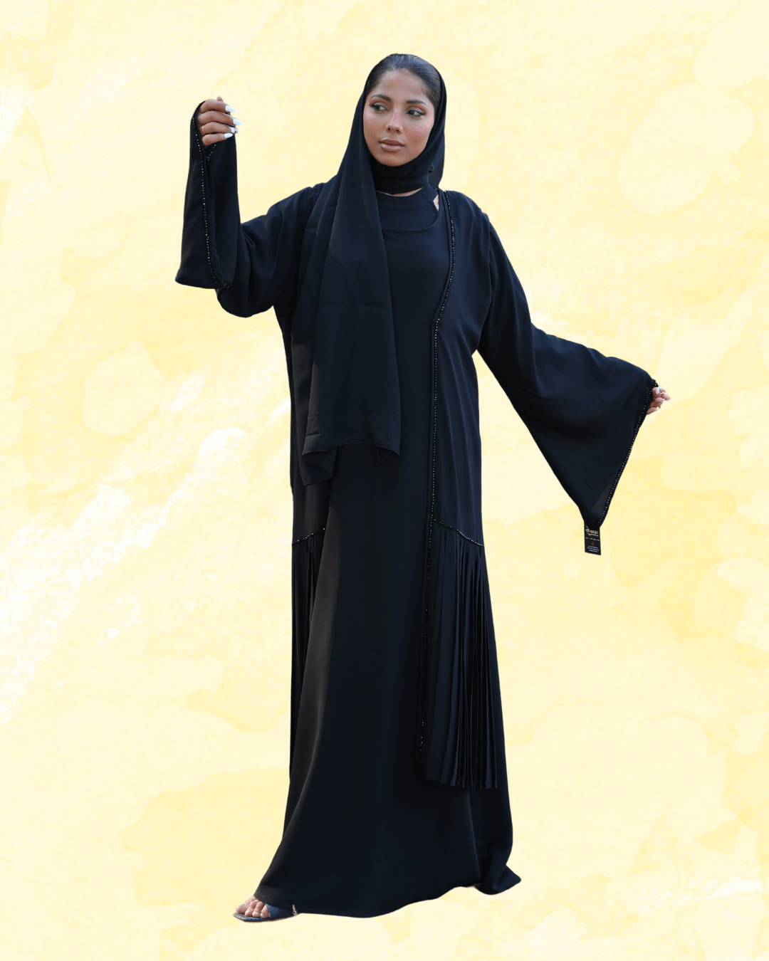 LUXURY ABAYA WITH HAND EMBROIDERY - View 4