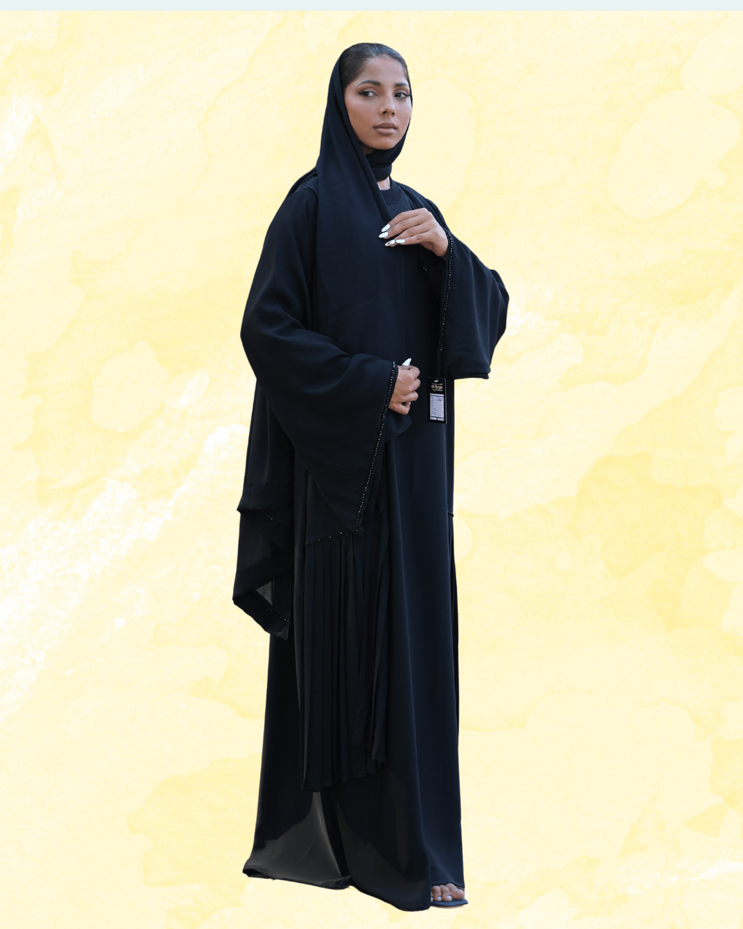 LUXURY ABAYA WITH HAND EMBROIDERY - View 5
